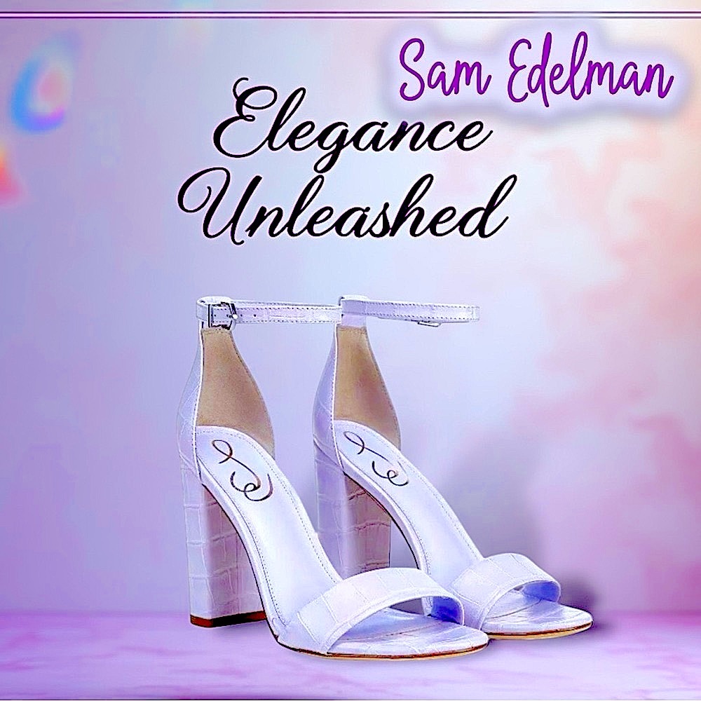 NEW! Sam Edelman Leather Yaro Ankle Strap Block Heel Sandals NWT